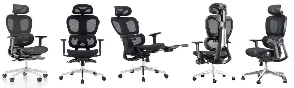 Cadeira Escritório Ergonômica Executiva Premium Cosy T03 Cor Preto Material do estofamento Mesh