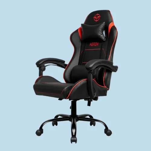 Cadeira Gamer Tgt Heron Tc Preto E Vermelho Tgt-hrtc-br02