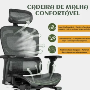 Cadeira de Escritório Ergonômica Mônaco BT07 Luvinco é boa? Review Completo 13 Cadeira De Escritório Ergonômica Mônaco Bt07 Luvinco