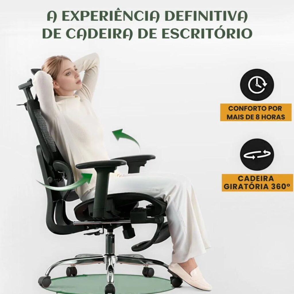 Cadeira de Escritório Ergonômica Mônaco BT07 Luvinco é boa? Review Completo 2 Cadeira De Escritorio Ergonomica Monaco Bt07 Luvinco 8