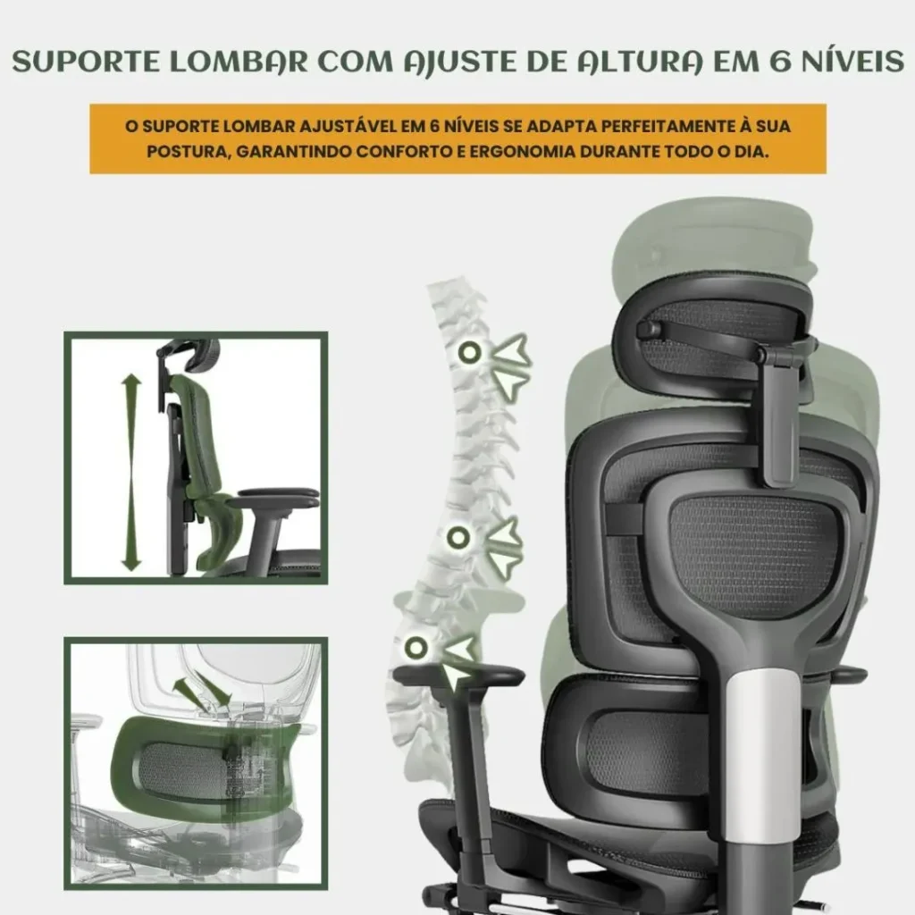 Cadeira de Escritório Ergonômica Mônaco BT07 Luvinco é boa? Review Completo 9 Cadeira De Escritorio Ergonomica Monaco Bt07 Luvinco 1