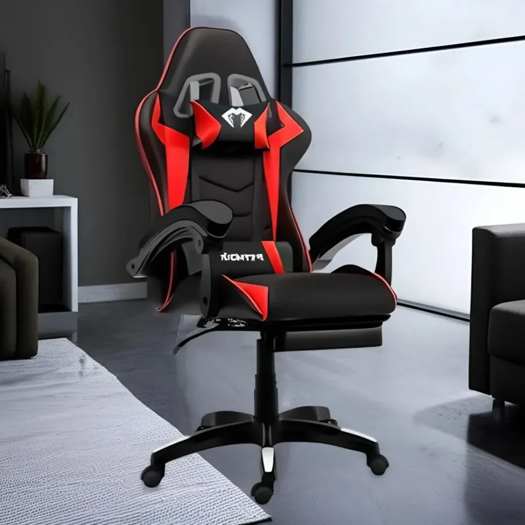 Cadeira Gamer Ergonomica Escritorio Python Fly 01 Cor Vermelho 1