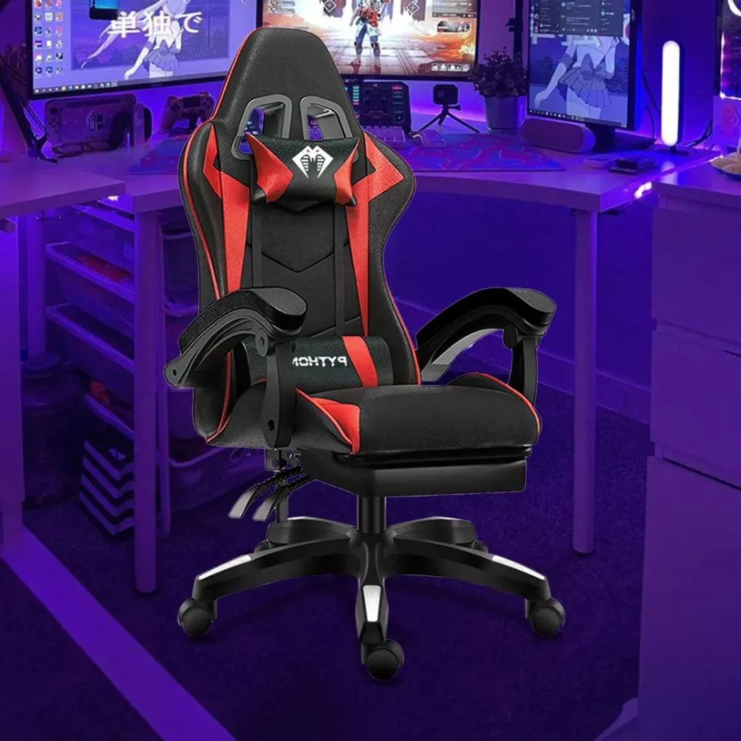 Cadeira Gamer Ergonômica Python Fly Cor Vermelho