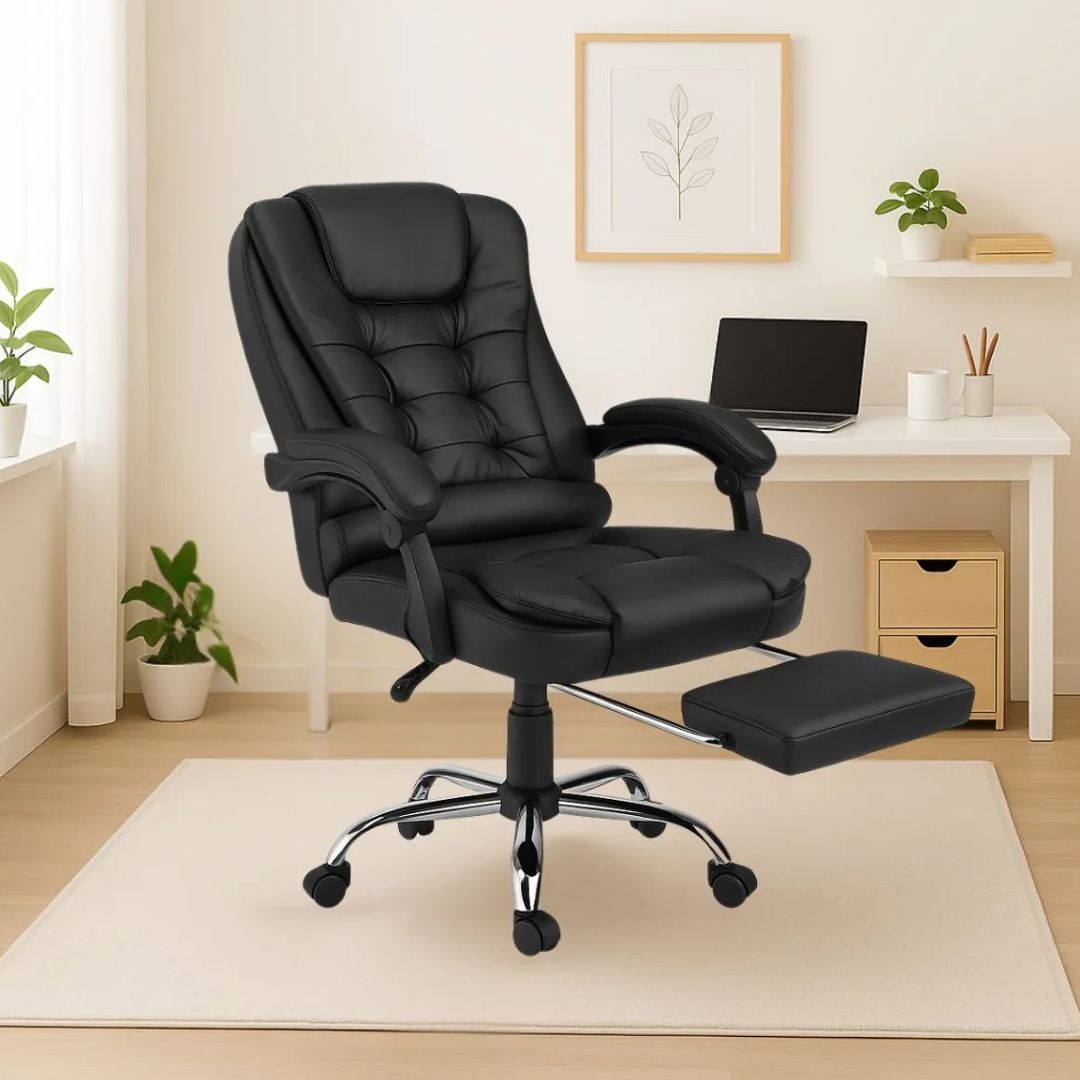 Cadeira de Escritório Luvinco Itália Presidente — Ergonômica em Couro Sintético: Avaliação Completa 2 Cadeira de Escritório Luvinco Itália Presidente