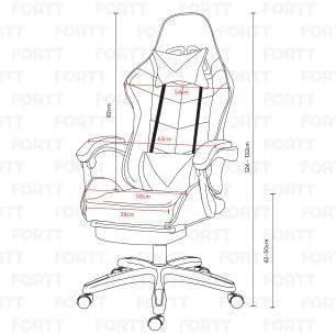 Cadeira Gamer Fortt Xiamen Preta - CGF022-P       