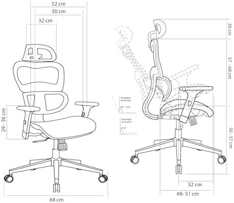 Cadeira de Escritório Ergonômico Elements Sophy 