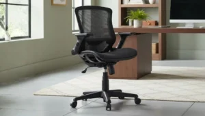 Cadeira De Escritório Ergonômica Tela Similar Herman Miller Preto Malha